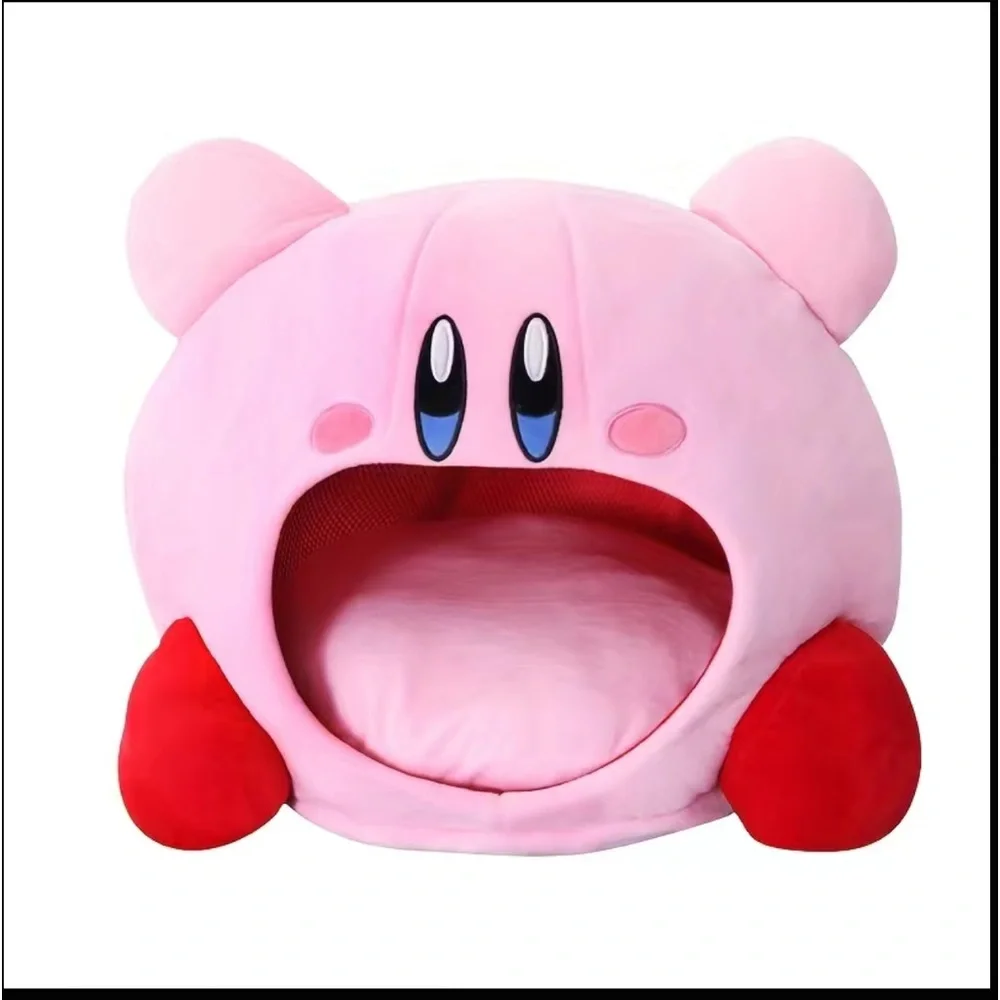 Kirby plush pet bed with detachable pillow